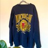 Vintage Michigan Wolverines Sweatshirt, University Michigan Crewneck, Michigan Wolverines Shirt