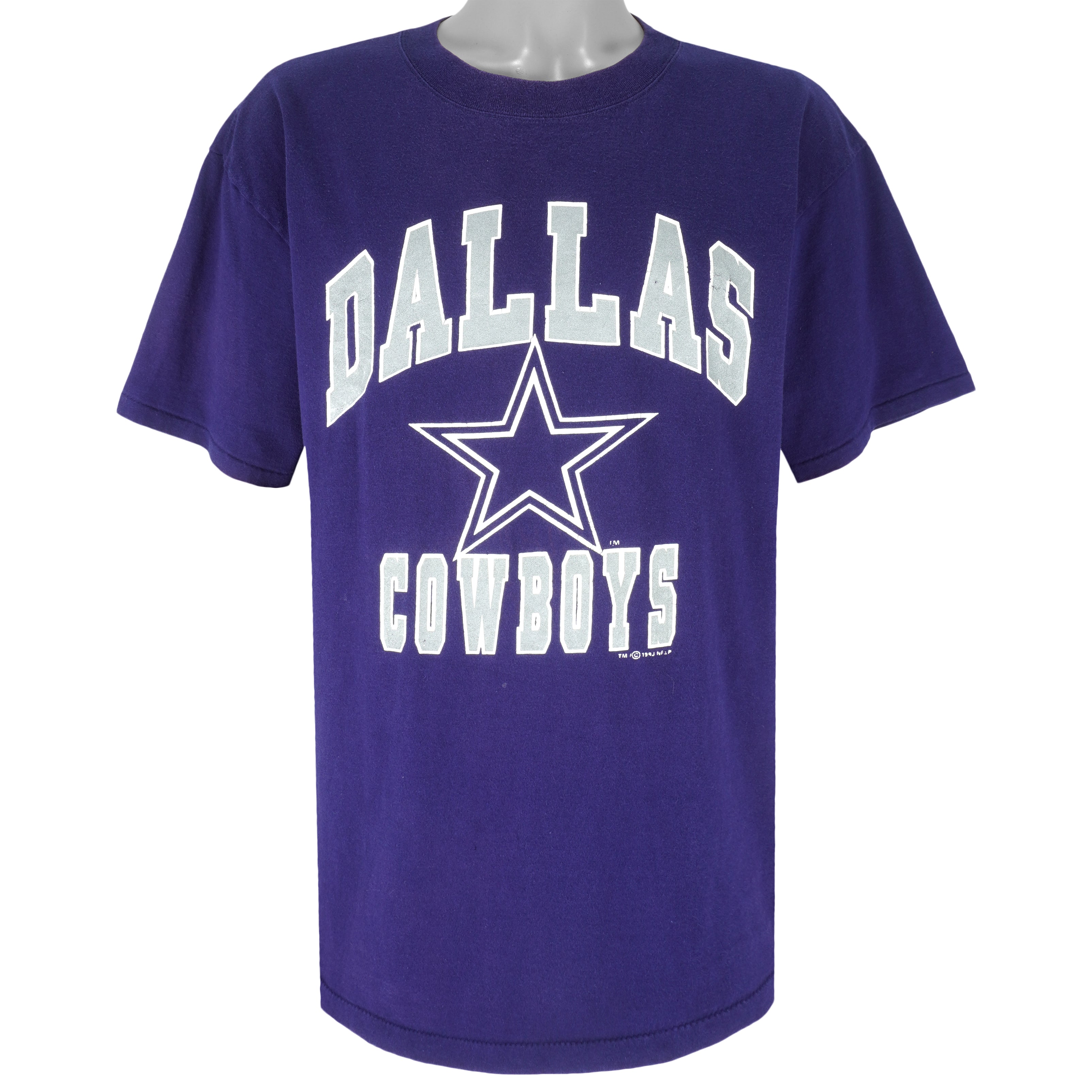 Nfl Dallas Cowboys Spell-Out Single Stitch T-Shirt 1993 Vintage Style Hoodie Sweatshirt Reprinted Full Size Gifts for Fans