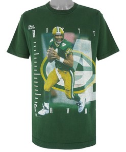 Nfl Greenbay Packers Brett Favre Mvp T-Shirt 1990s Vintage Style Hoodie Sweatshirt Reprinted Full Size Gifts for Fans