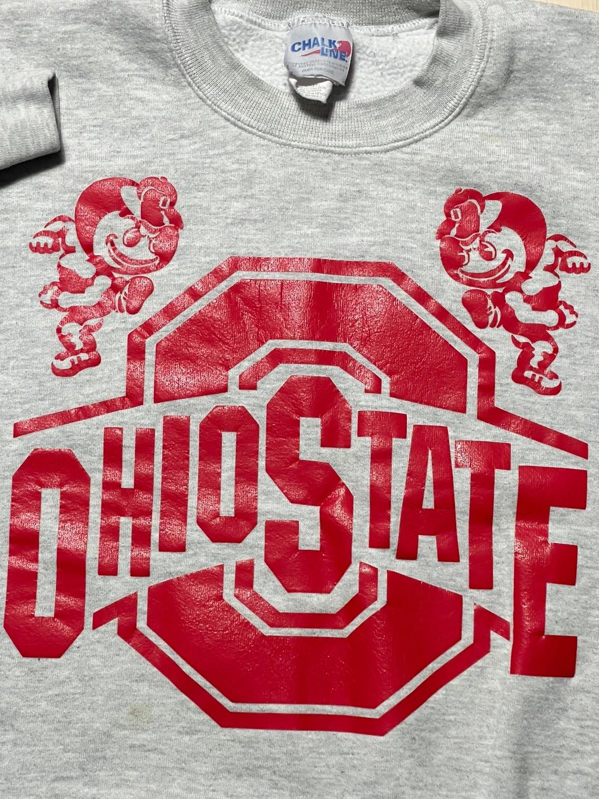 Vintage Style Style Ohio State Buckeyes Brutus Logo Crewneck Sweater T-Shirt Full Size Gifts for Fans - Image 2