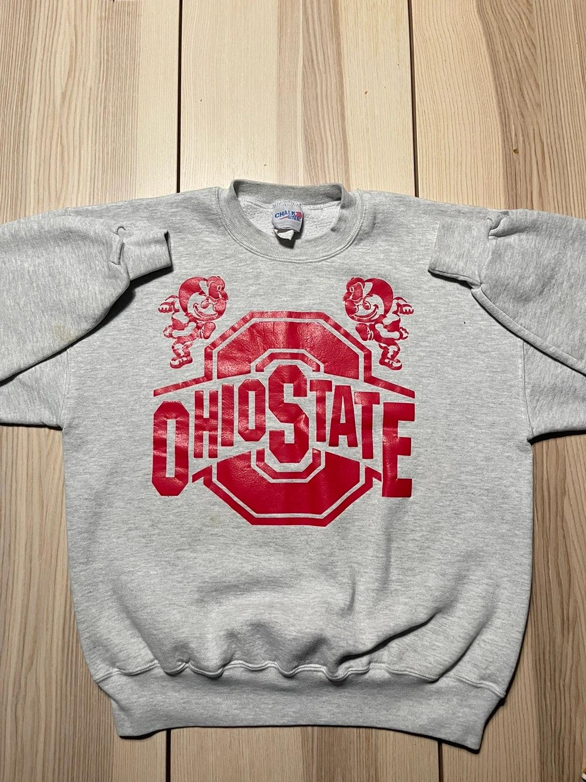 Vintage Style Style Ohio State Buckeyes Brutus Logo Crewneck Sweater T-Shirt Full Size Gifts for Fans