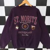 Vintage 90s St. Moritz Switzerland Sweatshirt, Jumper St Moritz Switzerland Crewneck, Big Logo St Moritz Switzerland Shirt