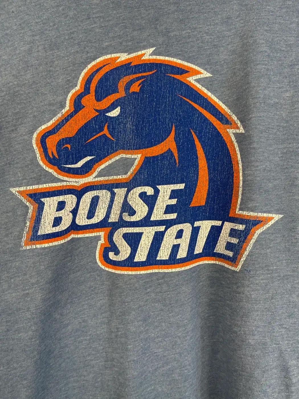 Boise State Broncos Retro Logo NCAA T-Shirt Sweatshirt Pullover Hoodie Reprinted Full Color Full Size Gift for NCAA Fans - Image 2