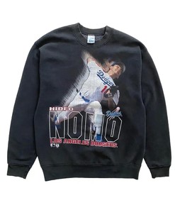 Vintage Style MLB1995 Hideo Nomo Los Angeles Dodgers Tshirt Hoodie Sweatshirt Full Size Full Color