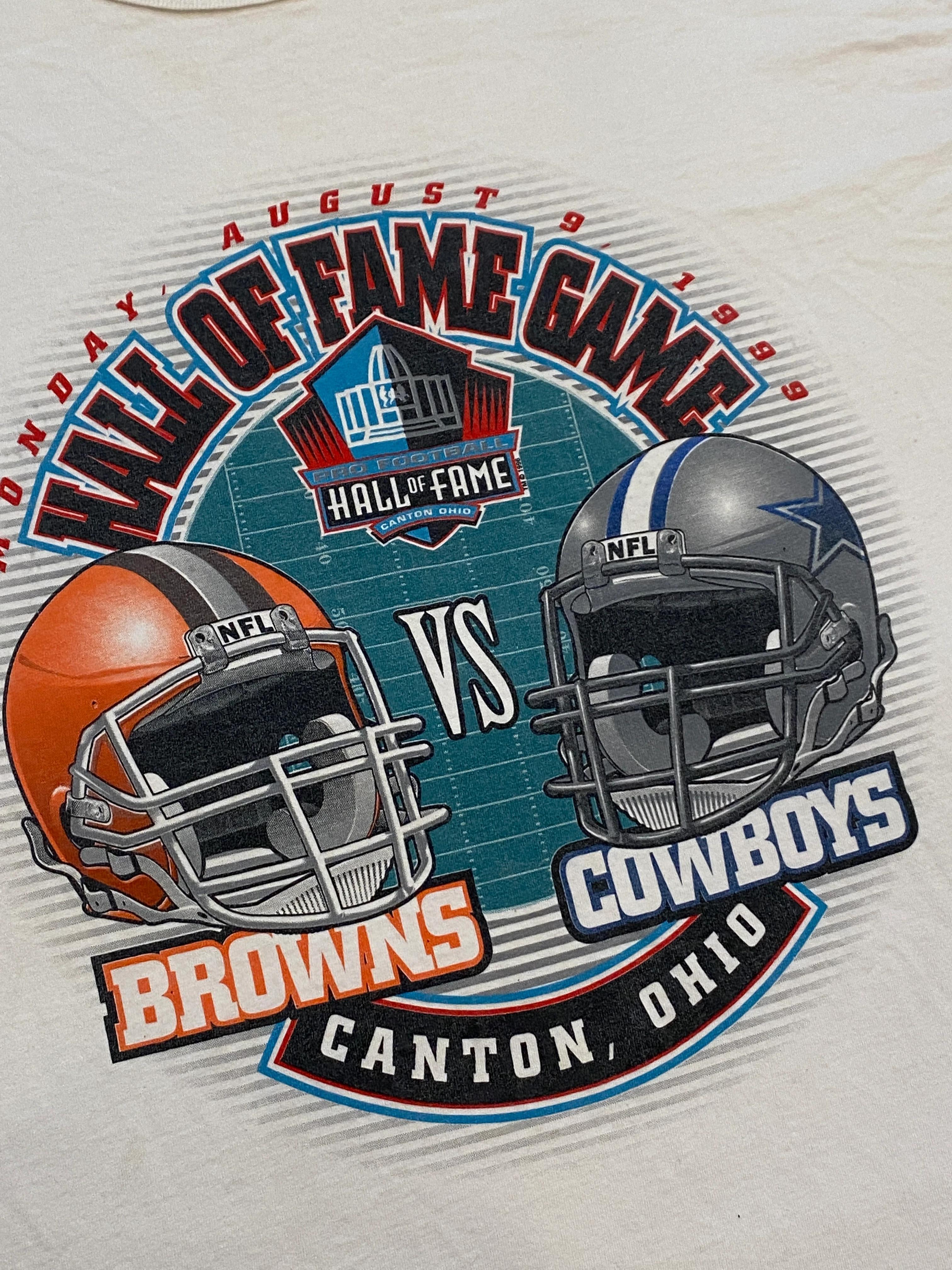 Vintage Style '99 Browns Vs. Cowboys Logo Athletic Shirt Hoodie Sweatshirt Reprinted Gifts for NFL Fans - Image 2