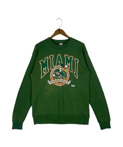 Vintage Style Style 90s Miami Hurricane Team Issue Sweatshirt T-Shirt Full Size Gifts for Fans