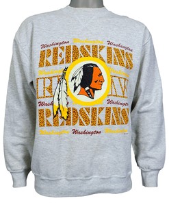 Nfl (Signal Sports) - Washington Redskins Crew Neck Sweatshirt 1993 Vintage Style Hoodie Shirt Reprinted Full Size Gifts for Fans