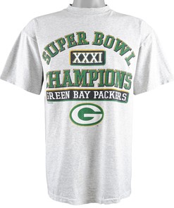 1997 Vintage Style NFL Green Bay Packers, Super Bowl Xxxi Champions T-Shirt Hoodie Sweatshirt Reprinted Full Size Gifts for Fans