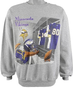 1995 Vintage Style NFL Minnesota Vikings Crew Neck Sweatshirt Hoodie Shirt Reprinted Full Size Gifts for Fans