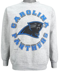 Nfl Carolina Panthers Crew Neck Sweatshirt 1993 Vintage Style Hoodie Shirt Reprinted Full Size Gifts for Fans