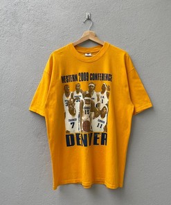 Vintage Style Denver Nuggets NBA Shirt Hoodie Sweatshirt Reprinted Full Size Gifts for NBA Fans