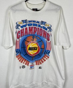 90s Vintage Style NBA 1994 Houston Rockets World Champions Shirt Hoodie Sweatshirt Reprinted Full Size Gifts for NBA Fans