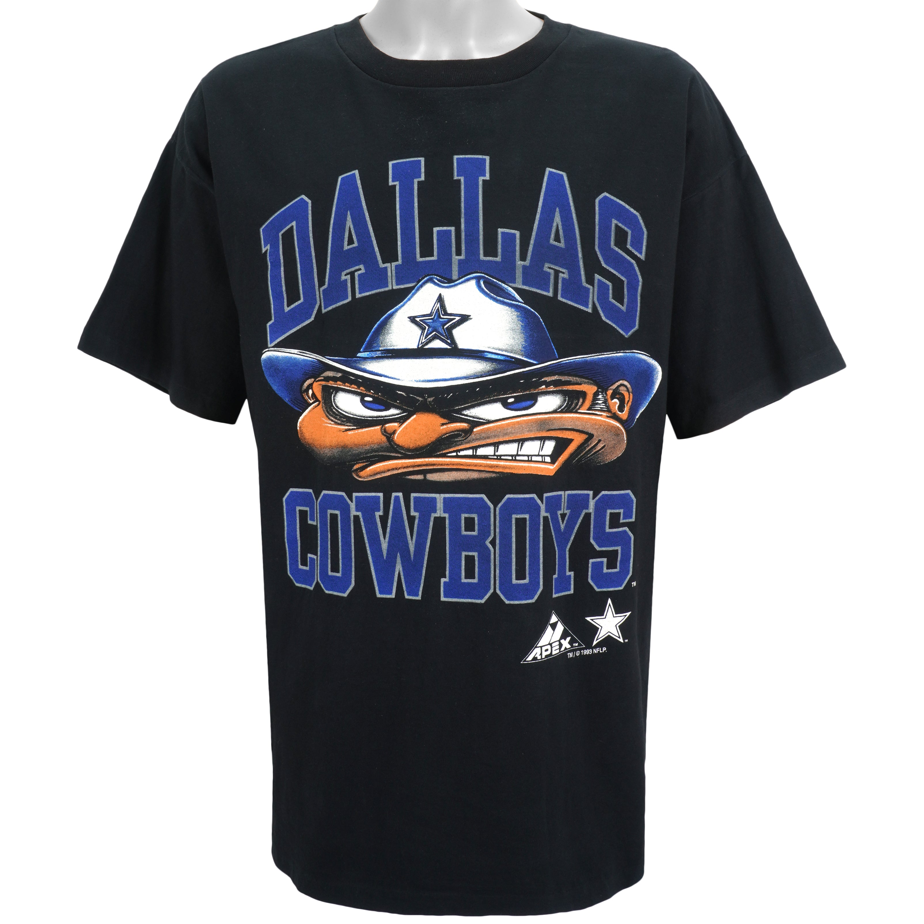 Nfl Dallas Cowboys Big Spell Out T-Shirt 1993 Vintage Style Hoodie Sweatshirt Reprinted Full Size Gifts for Fans