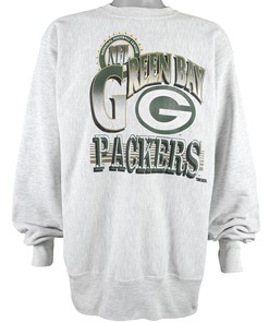 1990s Vintage Style NFL Green Bay Packers Crew Neck Sweatshirt Hoodie Shirt Reprinted Full Size Gifts for Fans