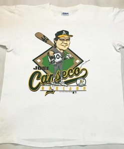 Vintage Style 1988 MLBJose Canseco Oakland A's T Shirt Hoodie Sweatshirt Full Size Full Color