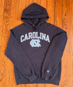 Vintage Style Champion North Carolina UNCTar Heels Hoodie Sweatshirt T-Shirt Full Size Gifts for Fans