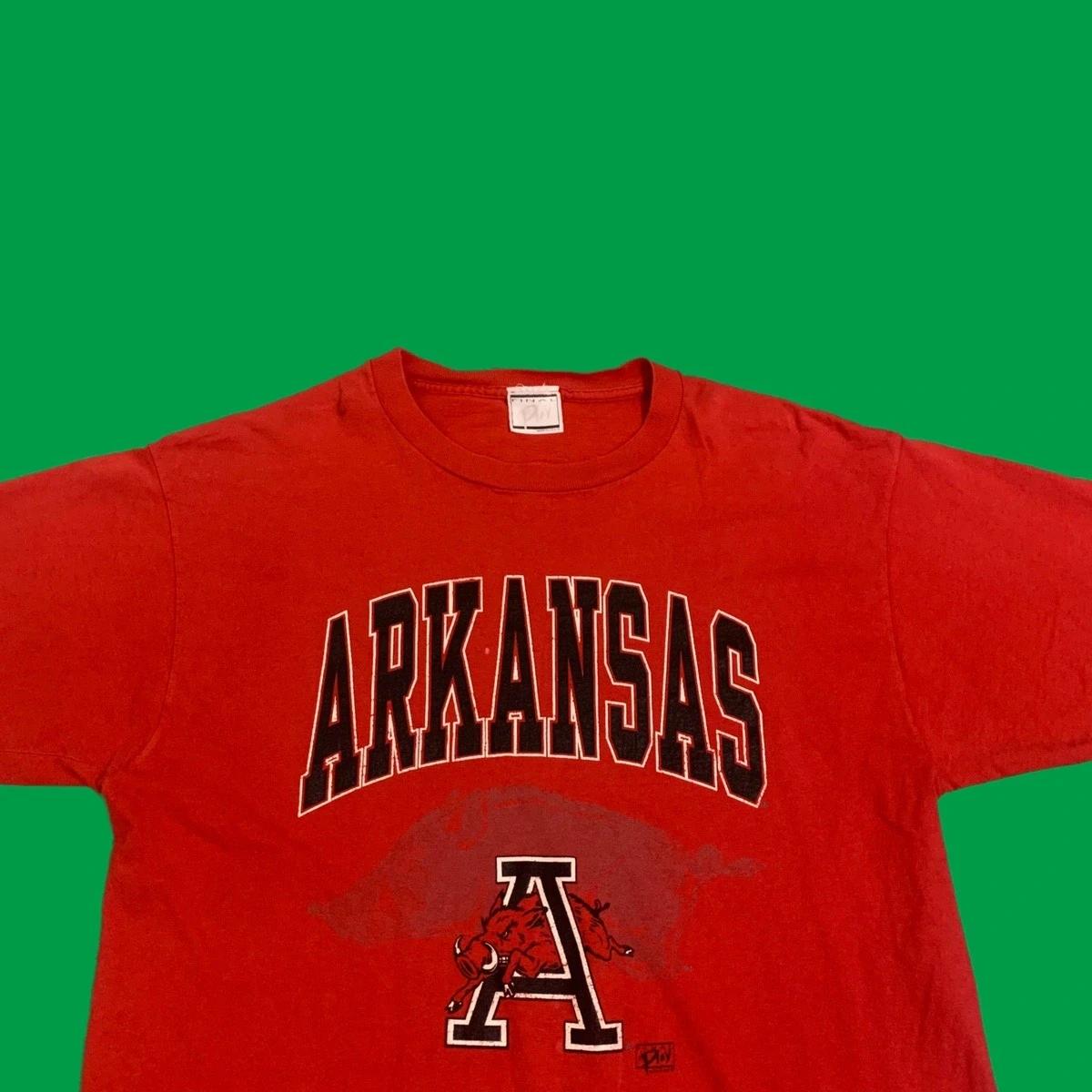 Arkansas Razorbacks Vintage Style 1990's T Shirt Hoodie Sweatshirt Full Size - Image 2