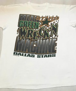 Vintage Style 1994 Nhl Dallas Stars Hockey T-Shirt Sweatshirt Pullover Hoodie Reprinted Full Color Full Size