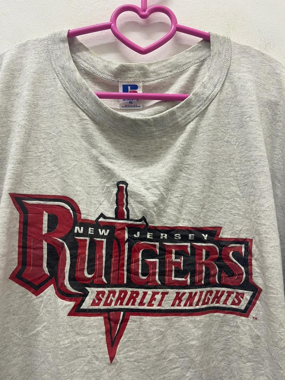 Rare Vintage Style New Jersey Rutgers Scarlet Knights T-Shirt Sweatshirt Hoodie Full Size Gifts for NCAA - Image 2
