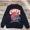Kansas City Chief Vintage Style Crewneck Sweatshirt - NFL Big Logo Sweater Pullover - Gifts for NCAA Fans