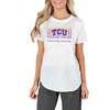 TCU Horned Frogs Concepts Sport Women's Gable Knit T-Shirt, University Football Fan Shirt, TCU Shirts Gift for Fans