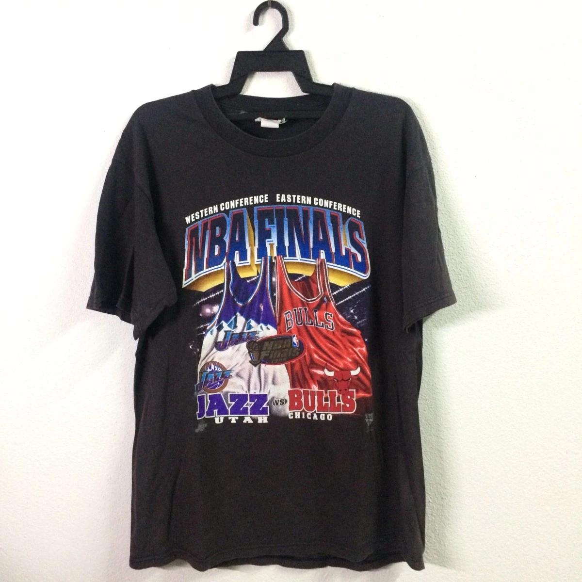 Vintage Style 1998 NBA Finals Utah Jazz Vs Chicago Bulls Magic Shirt Hoodie Sweatshirt Reprinted Full Size Gifts for NBA Fans