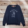Xavier University Vintage Style Crew Neck Sweatshirt, Hoodie, Shirt - Spell Out Big Logo - Gifts for NCAA Fans
