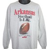 College Student Sweatshirt: Vintage Arkansas Crewneck Sweatshirt with Razorback Design