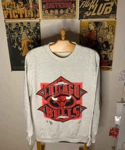 Vintage Style 90’ Chicago Bulls NBA Home Run Shirt Hoodie Sweatshirt Reprinted Full Size Gifts for NBA Fans