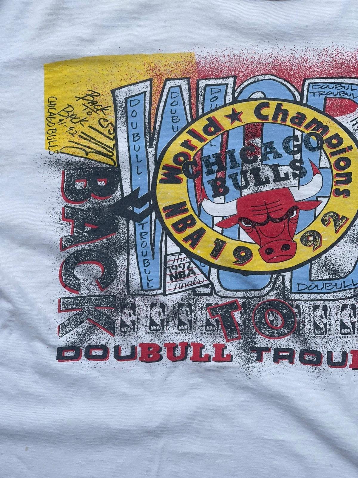 1992 Vintage Style NBA Chicago Bulls Back To Back Shirt Hoodie Sweatshirt Reprinted Full Size Gifts for NBA Fans - Image 2