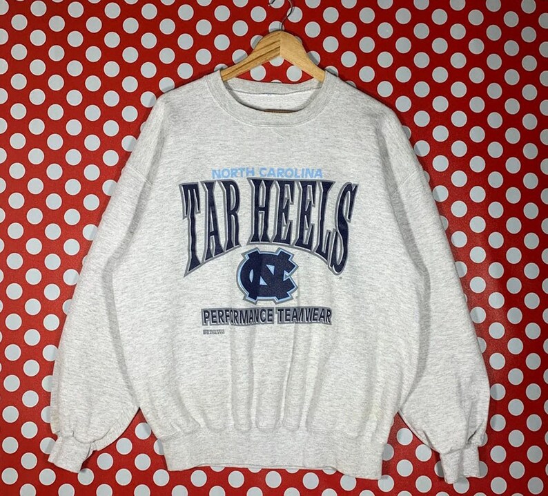 Vintage 90s North Carolina Tar Heels Sweatshirt, North Carolina Crewneck, North Carolina Hoodie, North Carolina Shirt