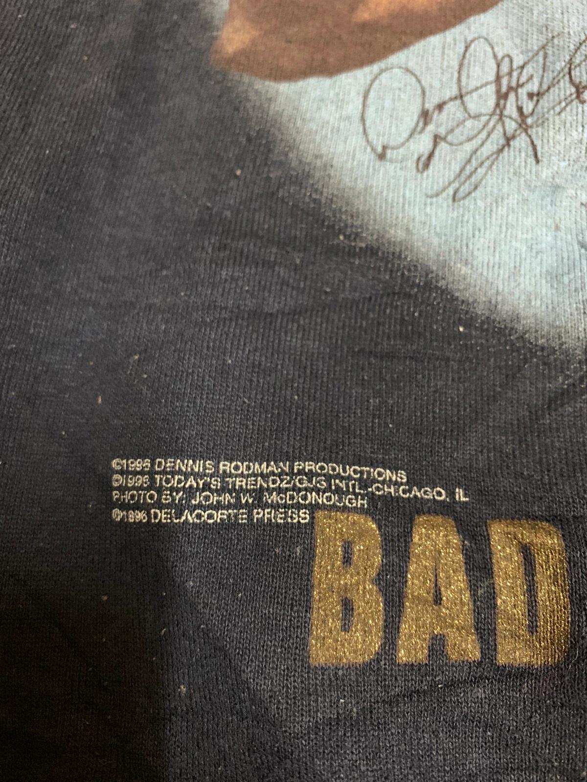 Vintage Style 90's Dennis Rodman Bad As I Wanna Be Shirt Hoodie Sweatshirt Reprinted Full Size Gifts for NBA Fans - Image 4
