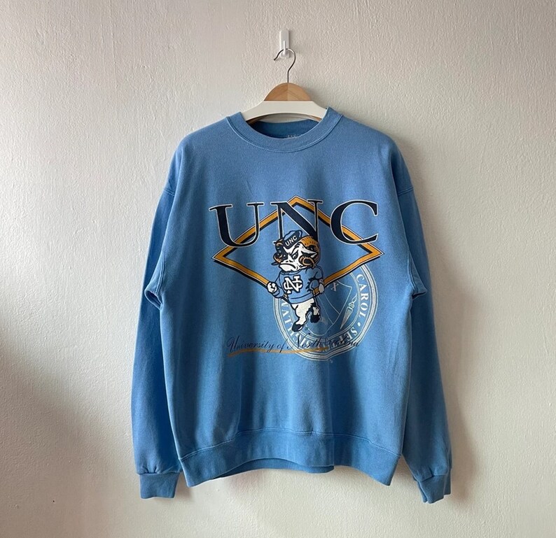 Vintage University of North Carolina Tar Heels Crewneck Sweatshirt, Vintage 90s Shirt, North Carolina Shirt for Fans