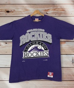 Colorado Rockies Logo Crewneck, T-Shirt, And Sweatshirt - Vintage Style Gifts for Fans