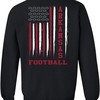 Football Flag American Flag Sports Fan Game Day Tailgating Sweatshirt, Hogs Shirt for Fans, Arkansas Razorbacks Hoodie