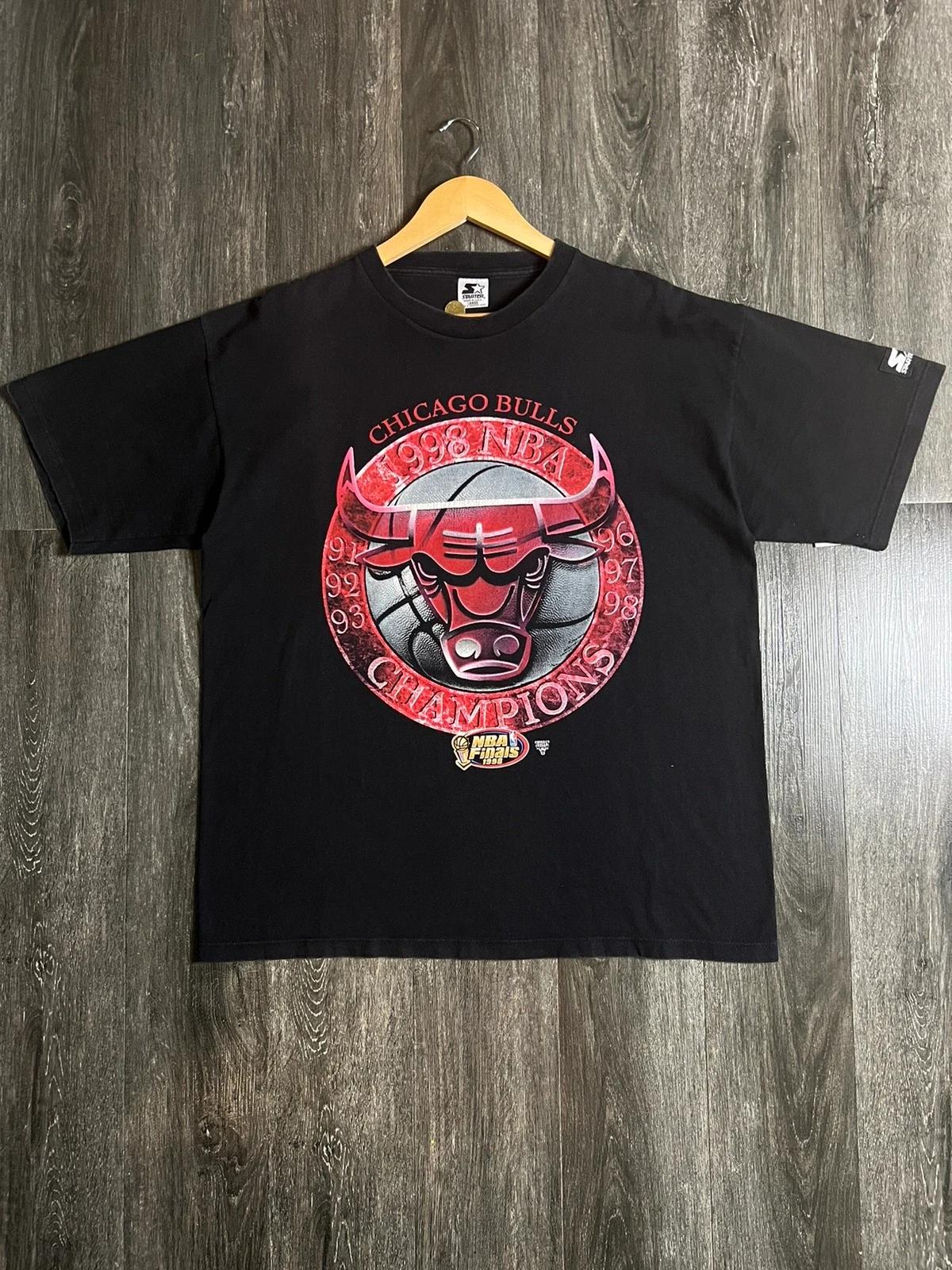 Vintage Style 90s Chicago Bulls NBA 1998 Champion Tour Shirt Hoodie Sweatshirt Reprinted Full Size Gifts for NBA Fans - Image 2
