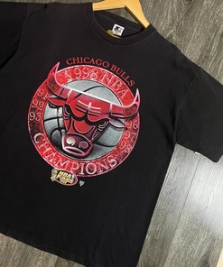 Vintage Style 90s Chicago Bulls NBA 1998 Champion Tour Shirt Hoodie Sweatshirt Reprinted Full Size Gifts for NBA Fans