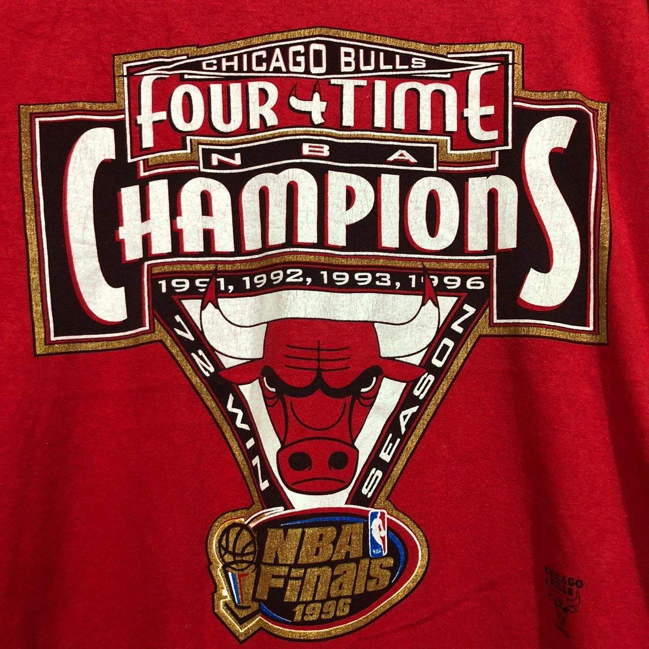 Vintage Style 90's Chicago Bulls Shirt NBA Shirt Hoodie Sweatshirt Reprinted Full Size Gifts for NBA Fans - Image 2