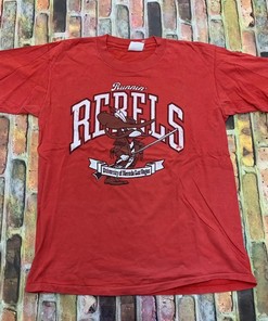 Vintage Style Unlv Rebels T-Shirt Sweatshirt Pullover Hoodie Reprinted Full Color Full Size Gift for NCAA Fans