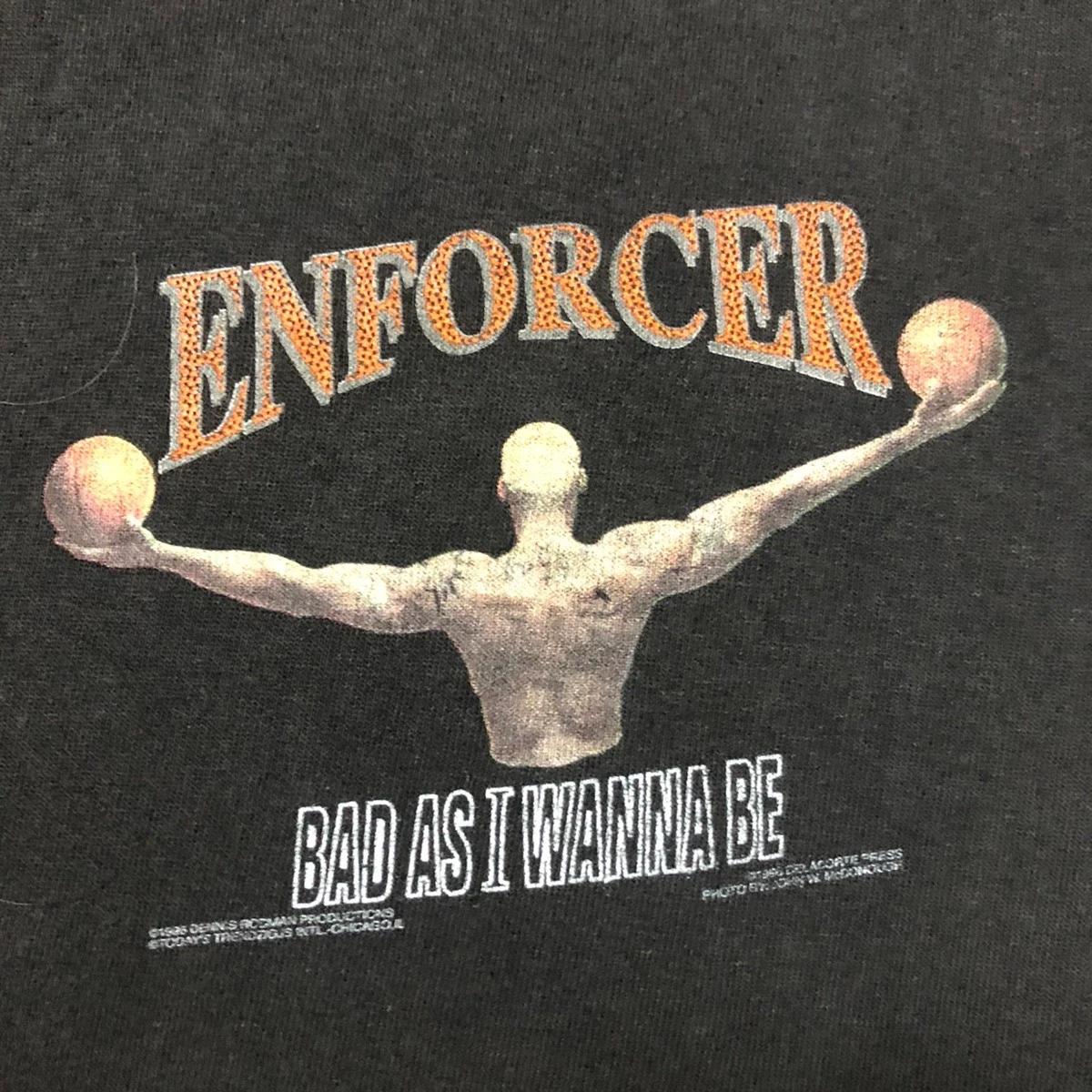 Vintage Style 90s Dennis Rodman Enforcer Shirt Hoodie Sweatshirt Reprinted Full Size Gifts for NBA Fans - Image 2