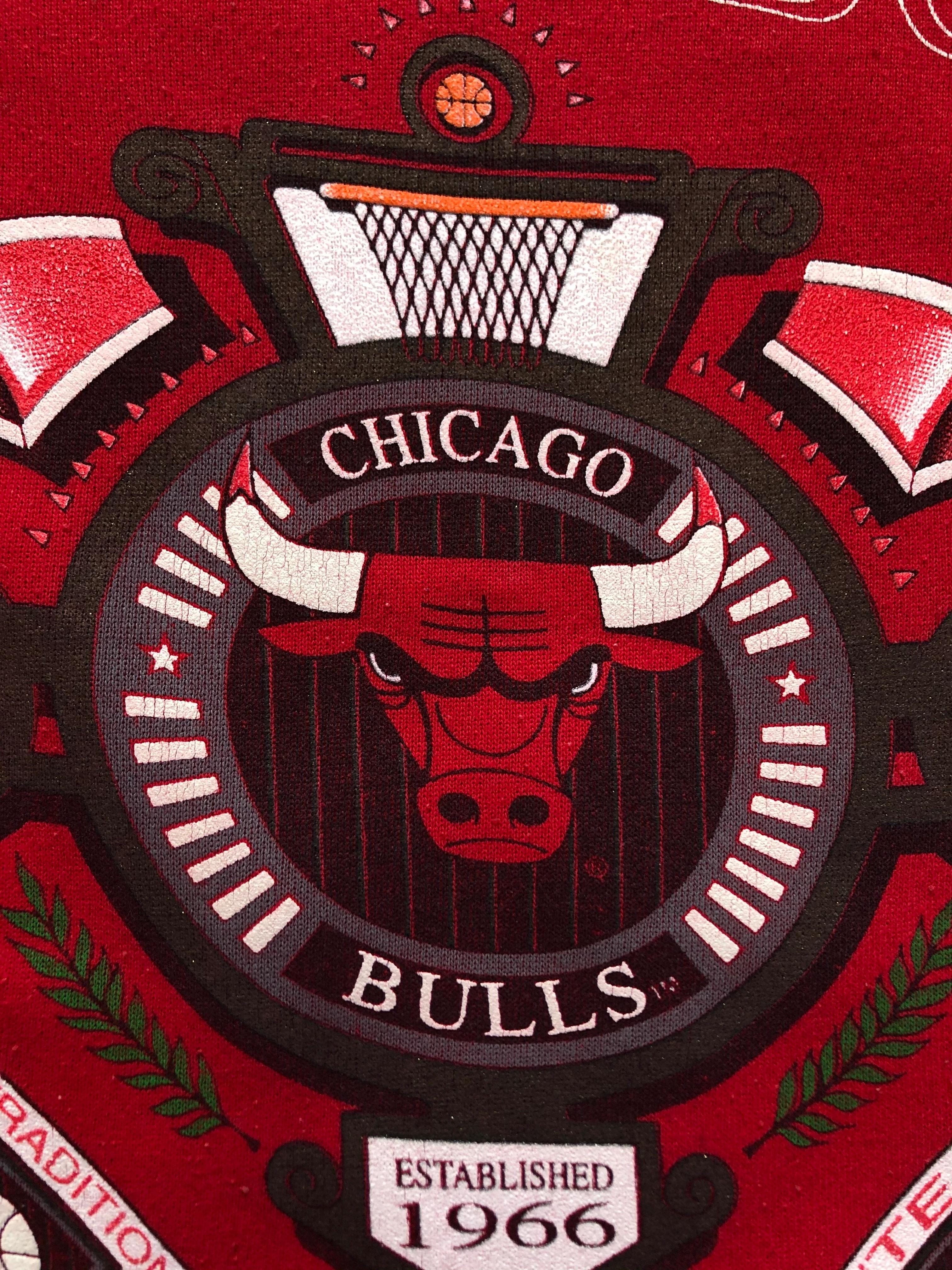 Vintage Style Chicago Bulls 1991 Y2K Hype Rare Drill Shirt Hoodie Sweatshirt Reprinted Full Size Gifts for NBA Fans - Image 3