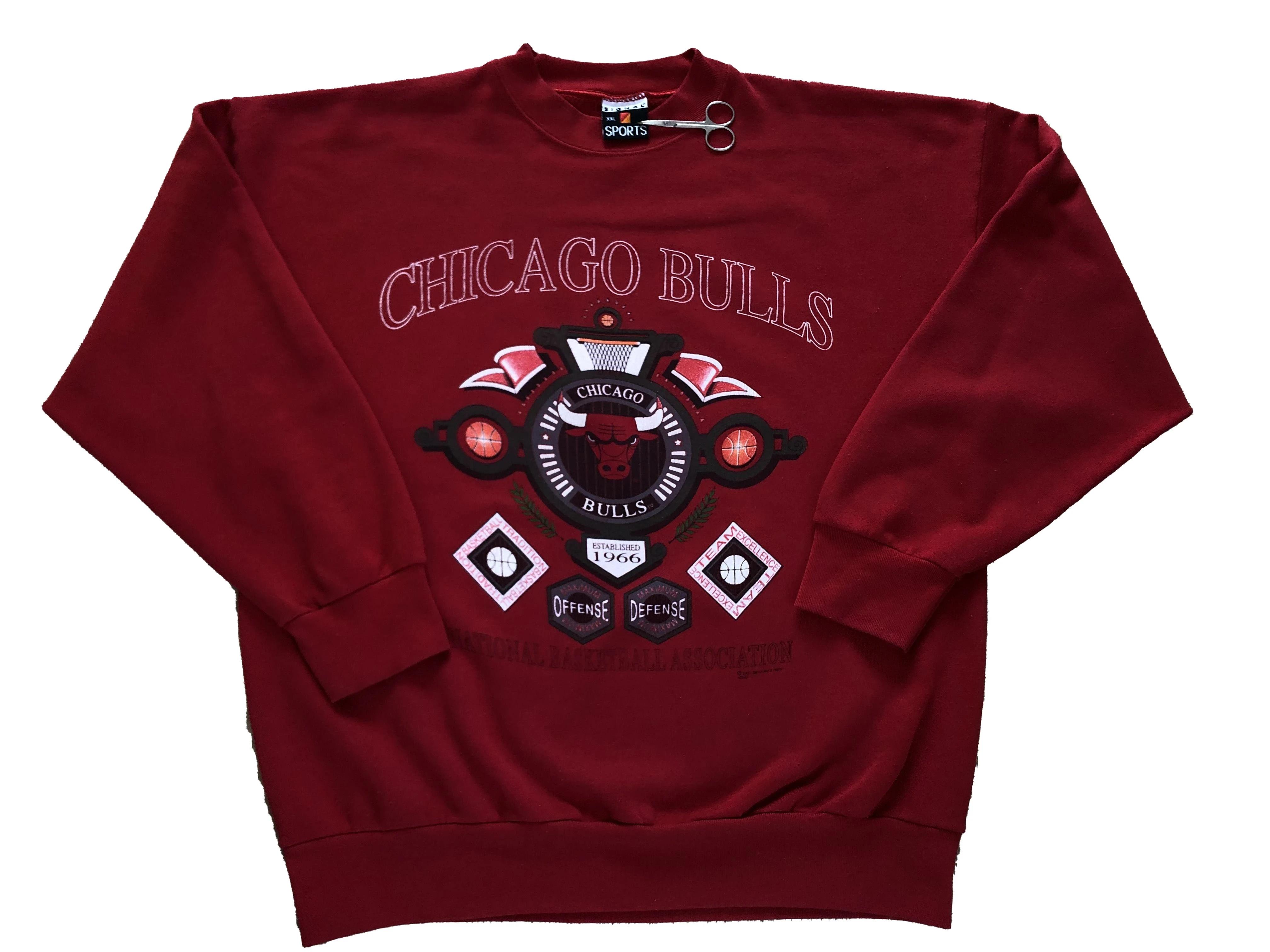 Vintage Style Chicago Bulls 1991 Y2K Hype Rare Drill Shirt Hoodie Sweatshirt Reprinted Full Size Gifts for NBA Fans