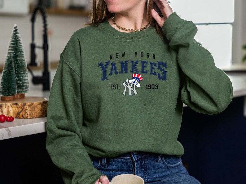 Vintage New York Yankees Est 1903 Sweatshirt, Baseball 2022 Shirt, MLBVintage Tee, World Series Hoodie Gifts for Fans - Image 3