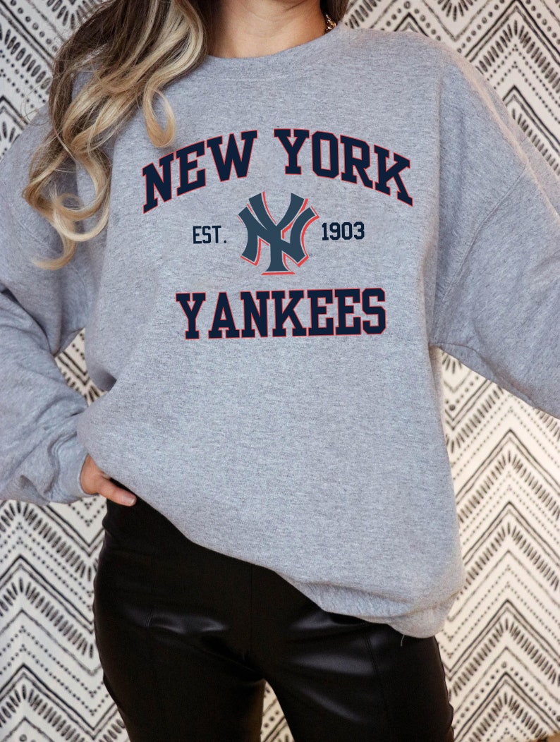 Vintage New York Yankees Est 1903 Sweatshirt, Baseball 2022 Shirt, MLBVintage Tee, World Series Hoodie Gifts for MLBFans - Image 4