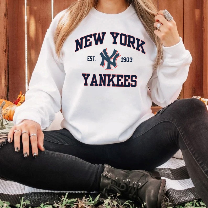 Vintage New York Yankees Est 1903 Sweatshirt, Baseball 2022 Shirt, MLBVintage Tee, World Series Hoodie Gifts for MLBFans - Image 3