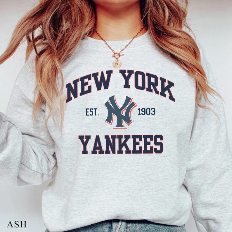 Vintage New York Yankees Est 1903 Sweatshirt, Baseball 2022 Shirt, MLBVintage Tee, World Series Hoodie Gifts for MLBFans - Image 2