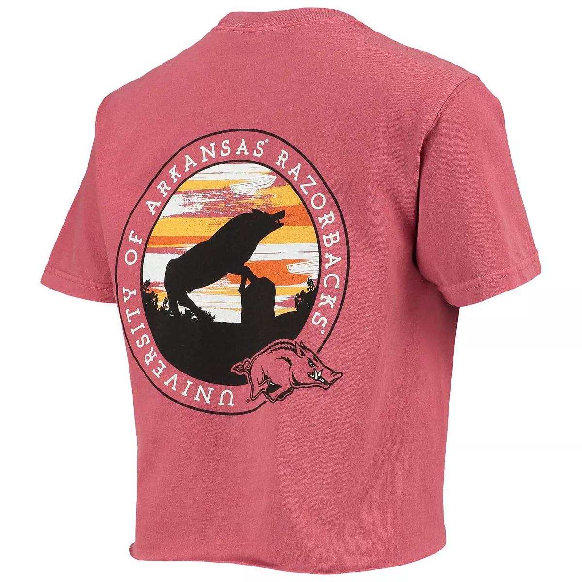 Wocardinal Arkansas Razorbacks Circle Scene Comfort Colors Shirt, Hogs Shirt for Fans, Arkansas Razorbacks Hoodie