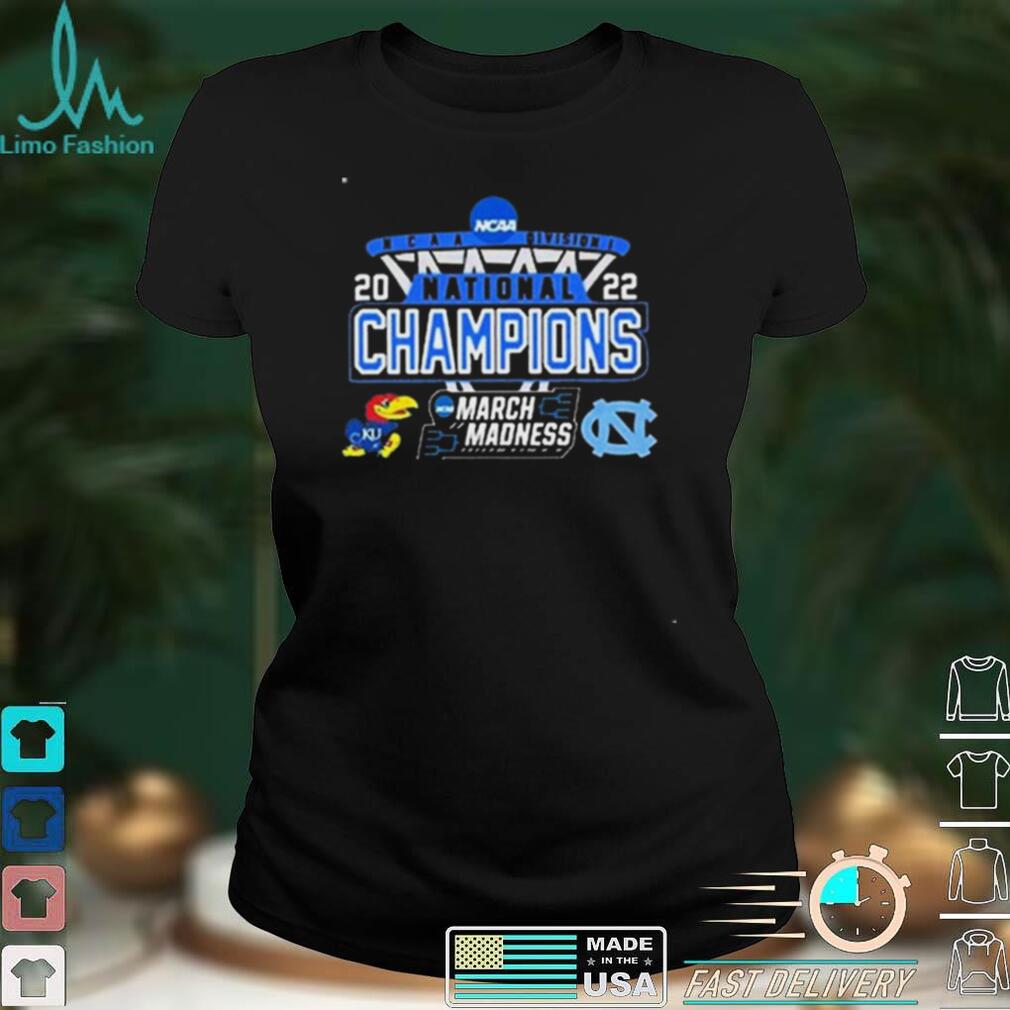 North Carolina Tar Heels And Kansas Jayhawks March Madness 2022 NCAA Basketball National Championship Shirt for Men, Women Hoodie Sweatshirt - Image 3