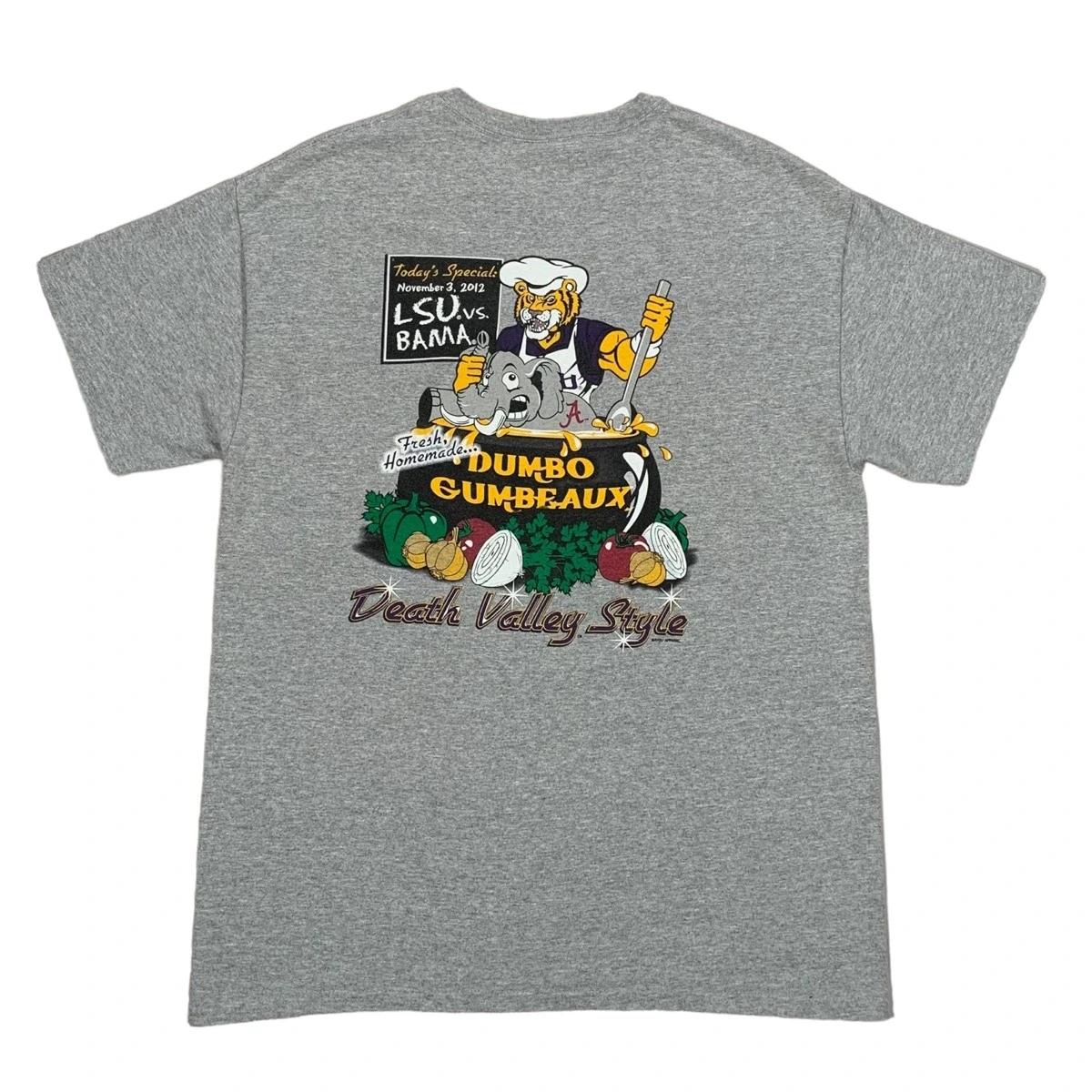 Vintage Style Louisiana State Lsu Tigers Tailgatin Bama Jumbo T-Shirt Sweatshirt Crewneck Hoodie Full Size Gifts for Fans