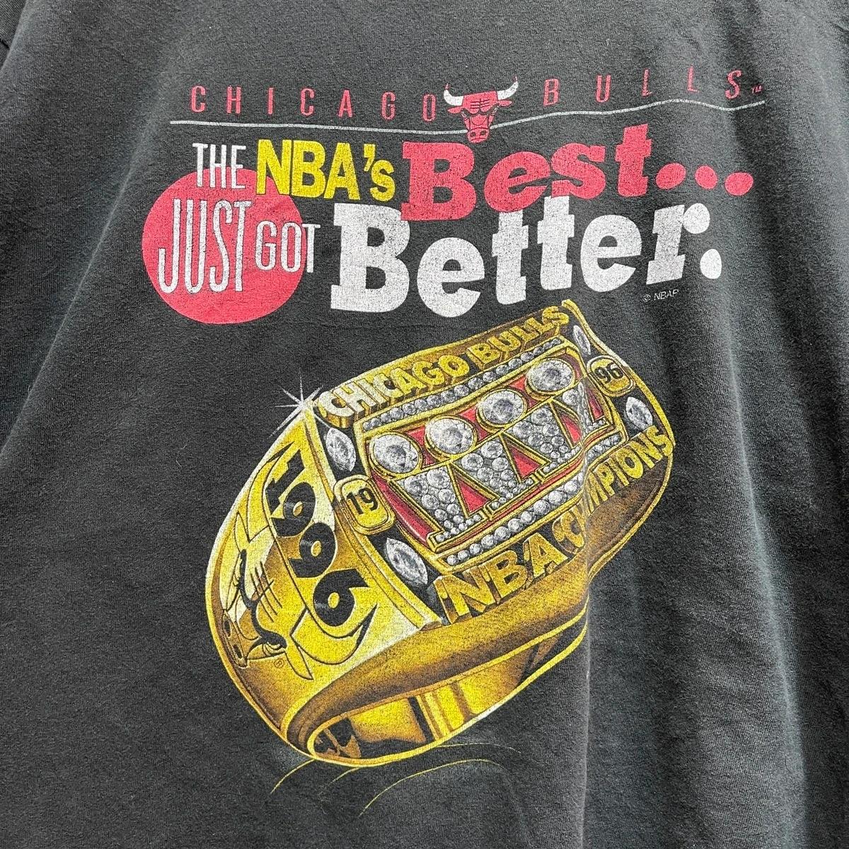 Vintage Style Chicago Bulls NBA Champion 1996 Ring Shirt Hoodie Sweatshirt Reprinted Full Size Gifts for NBA Fans - Image 2